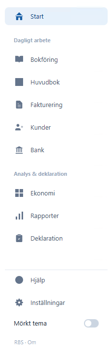 Rapid Business Suite Snabblänkar